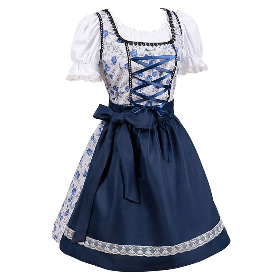 Dirndl Arlene – Traditionelles Oktoberfestkleid Mit Eleganter Schnürung & Schürze 3