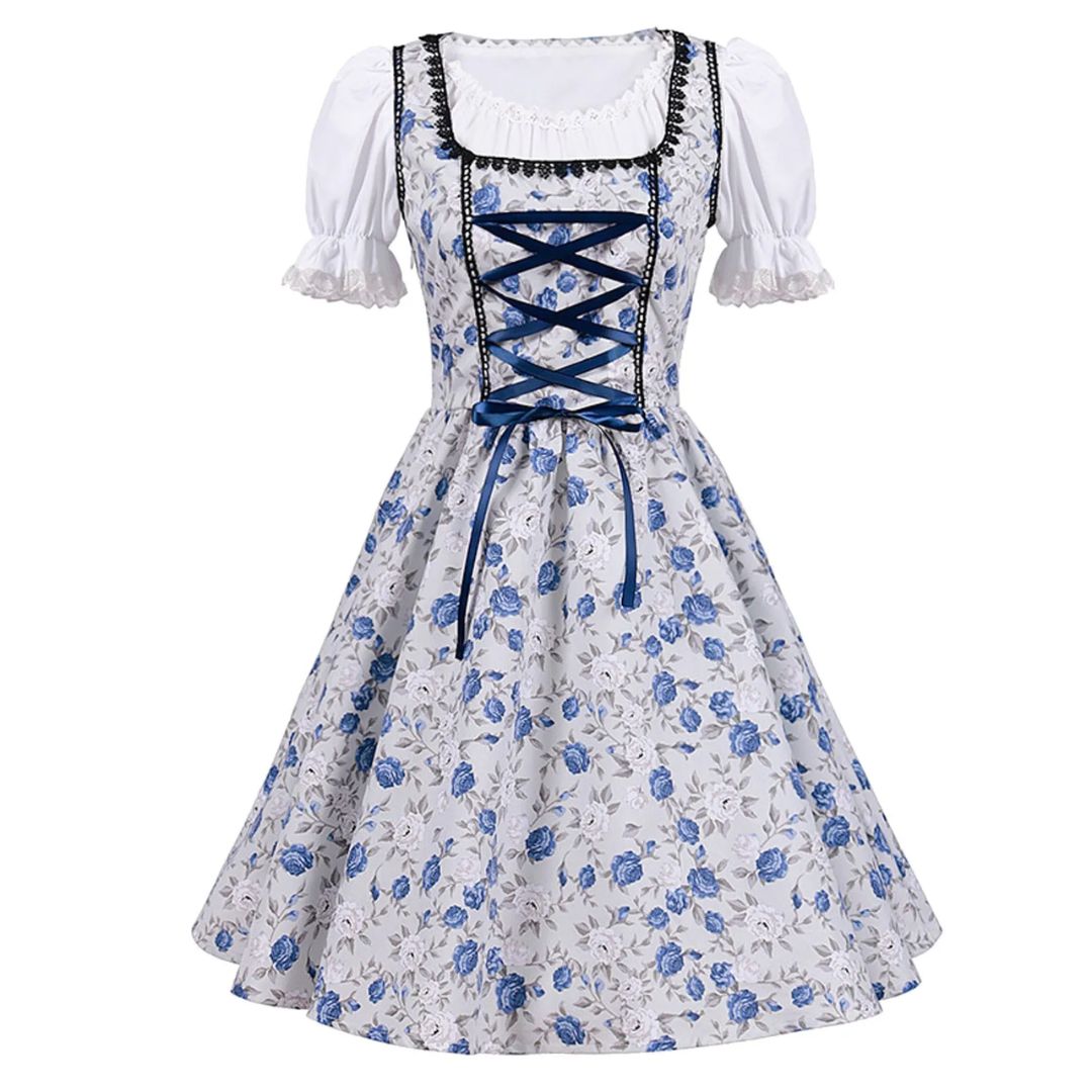 Dirndl Arlene – Traditionelles Oktoberfestkleid Mit Eleganter Schnürung & Schürze 4