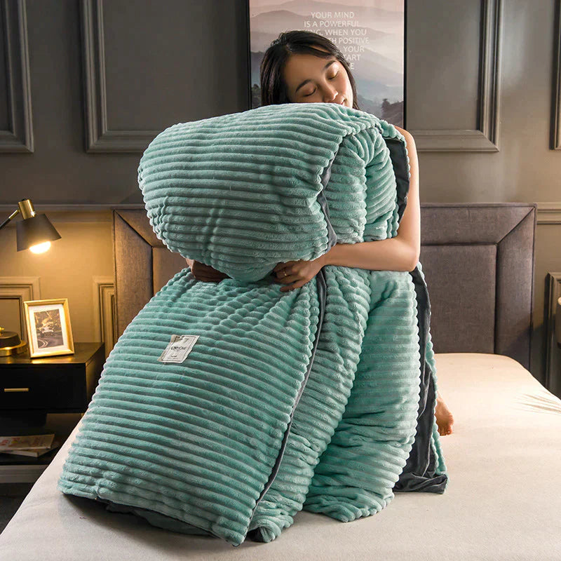DreamWeave – Luxuriöser Duvetbezug aus Samt-Fleece für Ultimativen Schlafkomfort 3