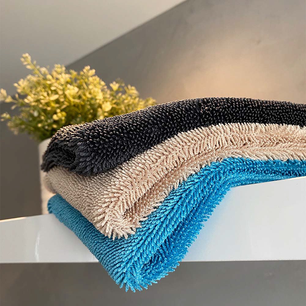 DrySwift Mikrofasertuch Waschbar – Superabsorbierendes Tuch für Streifenfreies Trocknen in Badezimmer und Küche 2