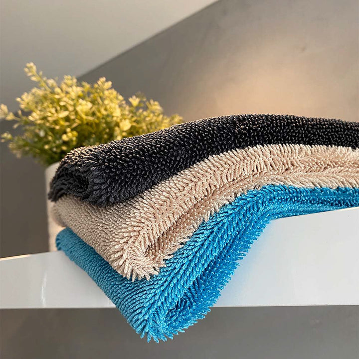DrySwift Mikrofasertuch Waschbar – Superabsorbierendes Tuch für Streifenfreies Trocknen in Badezimmer und Küche 2