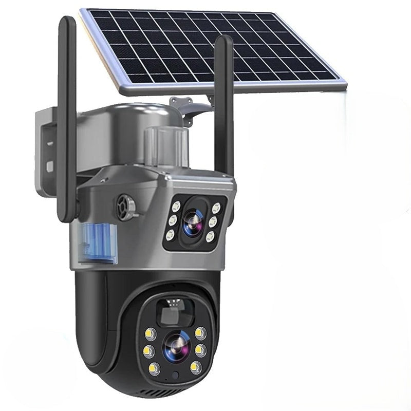 DualGuard – Drahtlose 4K Sicherheitskamera für Außen mit Solarpanel & 10x Zoom 0