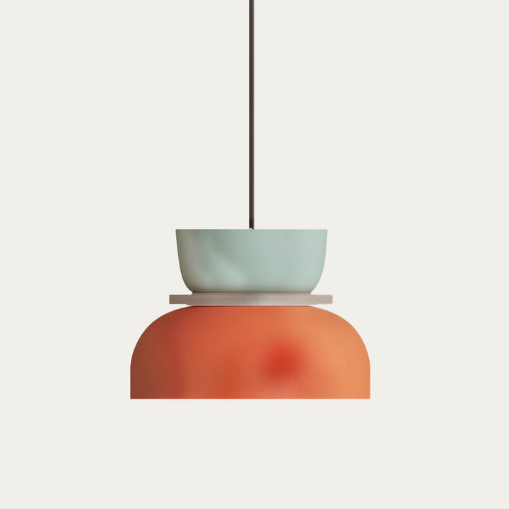 Dulcy – Nordische Pendelleuchte Hängelampe im Farbblockdesign für Esszimmer 0