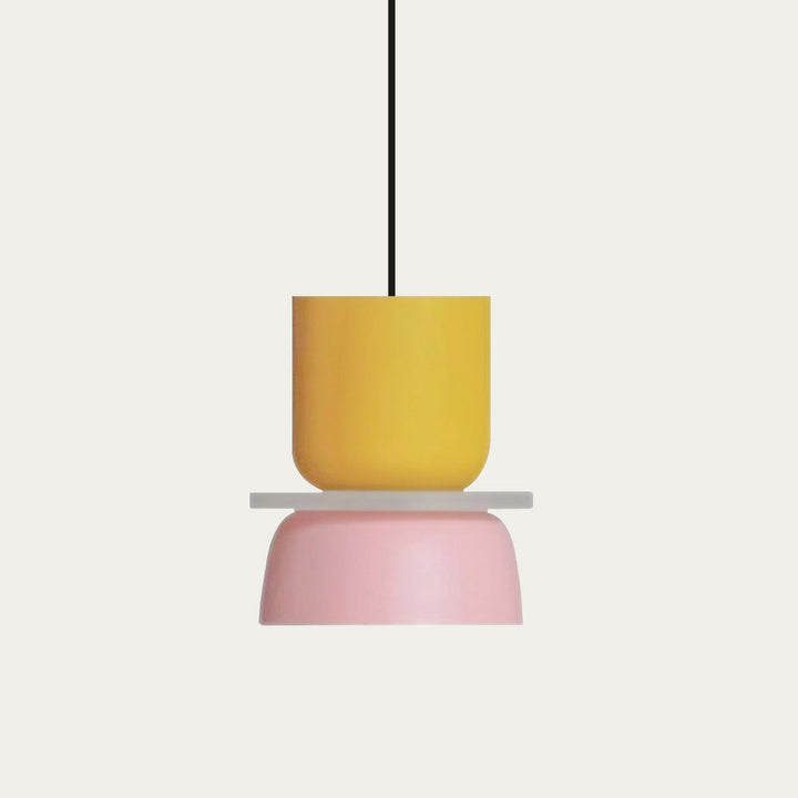 Dulcy – Nordische Pendelleuchte Hängelampe im Farbblockdesign für Esszimmer 12