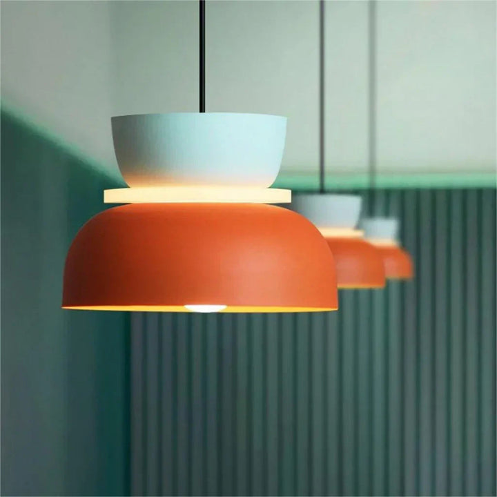 Dulcy – Nordische Pendelleuchte Hängelampe im Farbblockdesign für Esszimmer 4