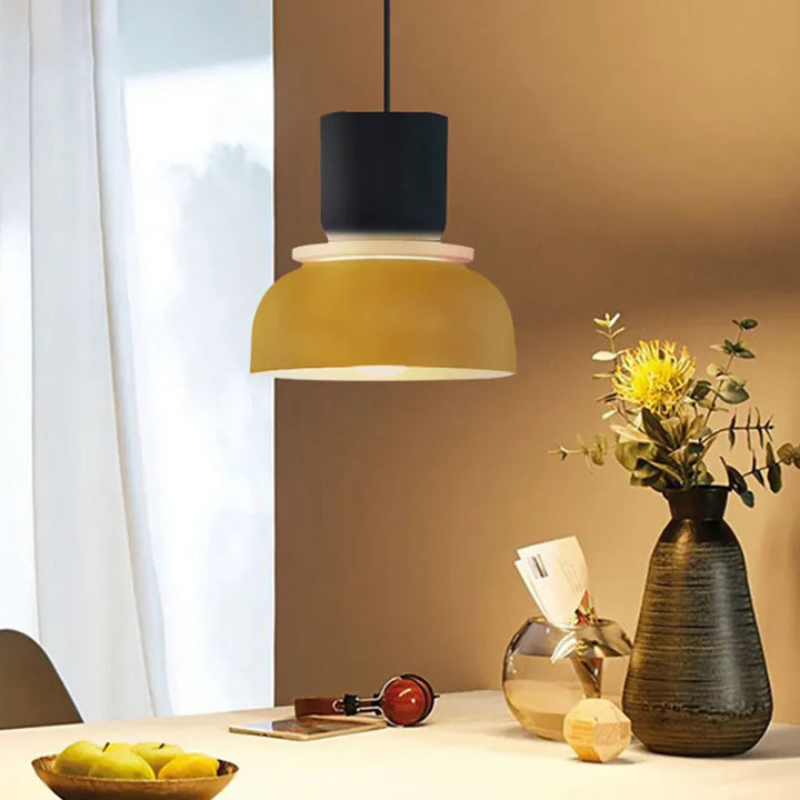 Dulcy – Nordische Pendelleuchte Hängelampe im Farbblockdesign für Esszimmer 6