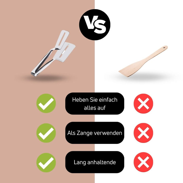 DuoFlip – Doppelseitiger Edelstahlwender für Vielseitiges Kochen und Grillen 2