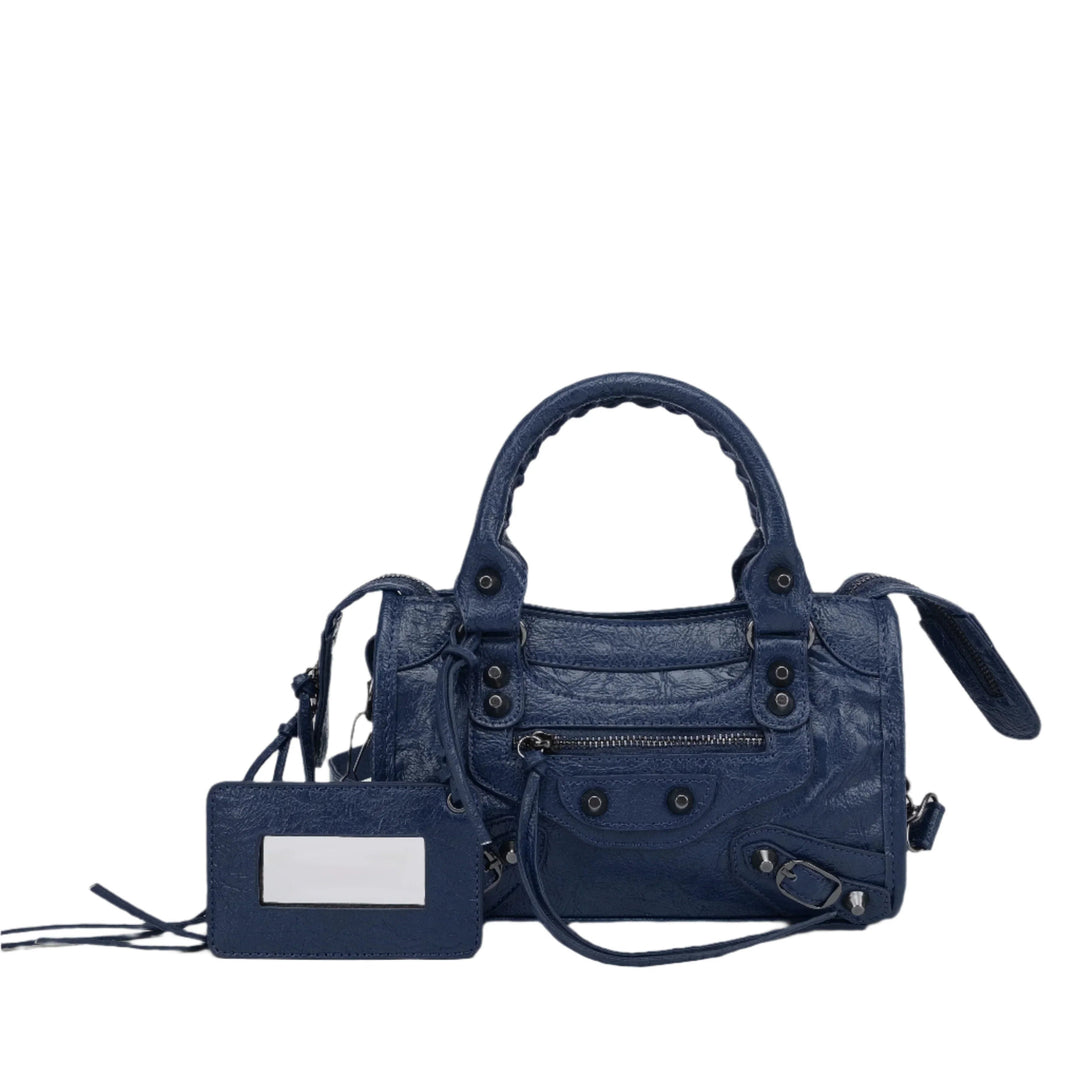 Echtleder Damenhandtasche Schwarz – Elegante Handtasche für Stilvolle Frauen 6