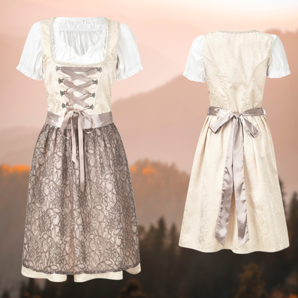 EdelTrachten – Exklusive Damen Tracht Set mit Schürze und Trachtenbluse 0