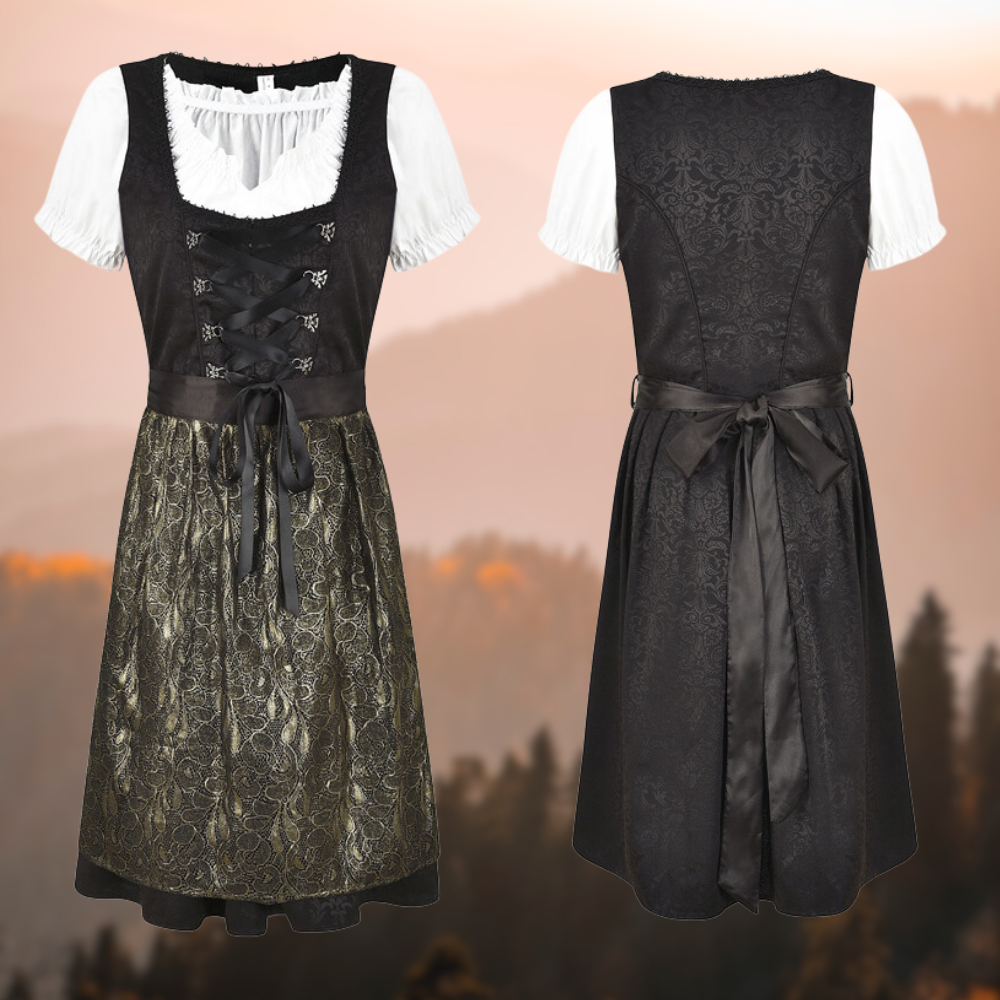 EdelTrachten – Exklusive Damen Tracht Set mit Schürze und Trachtenbluse 1