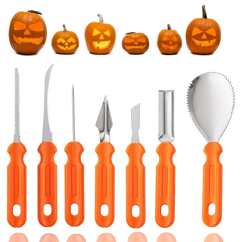 Edelstahl-Kit zum Kürbisschnitzen für Halloween – Einfaches und sicheres Schnitzen 0