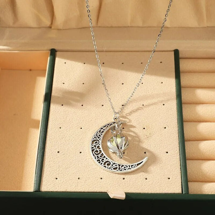 Edelstahl Halskette Damen mit Mondstein-Anhänger – Zeitlose Eleganz und emotionale Balance 2