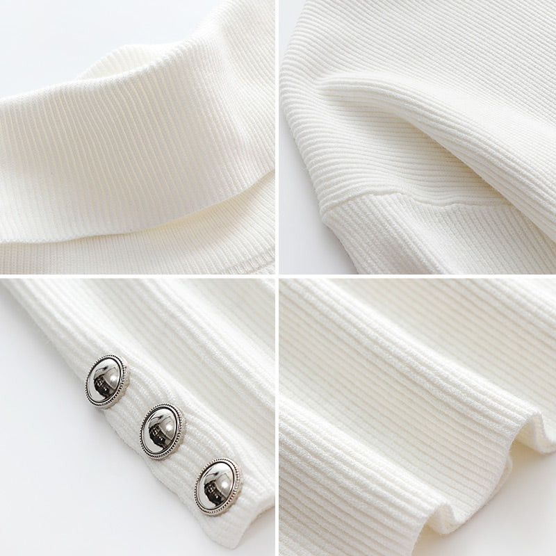 Elara – Damenpullover Coltrui mit Knopfdetails für Stil und Komfort 5