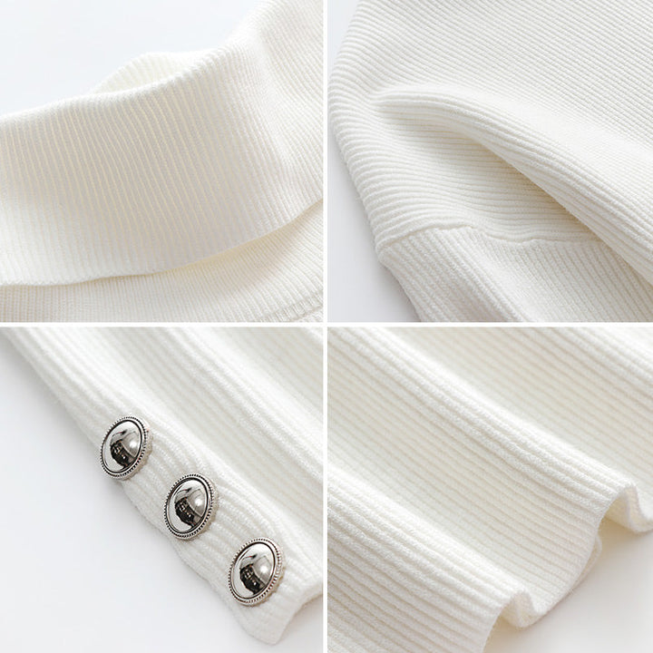 Elara – Damenpullover Coltrui mit Knopfdetails für Stil und Komfort 5