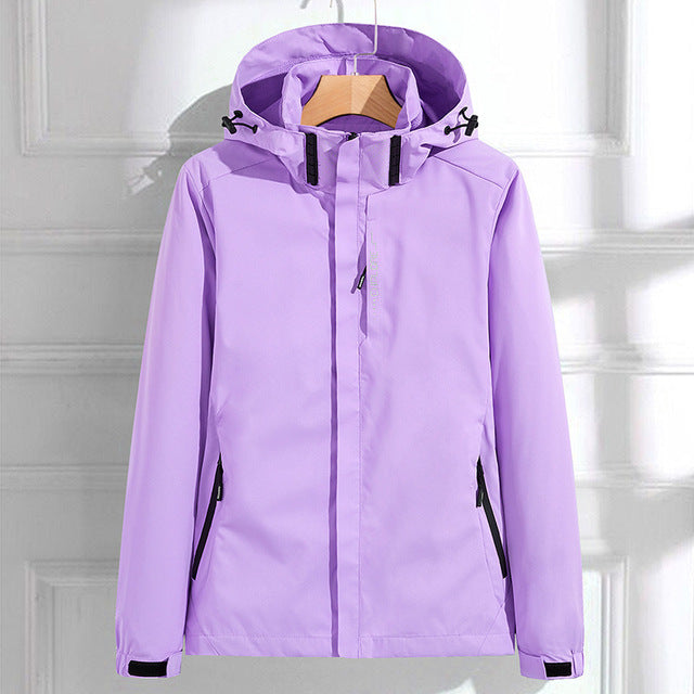 Elegante Damen Regenjacke – Wasserdicht, Mit Kapuze, Stylisch und Funktional 2