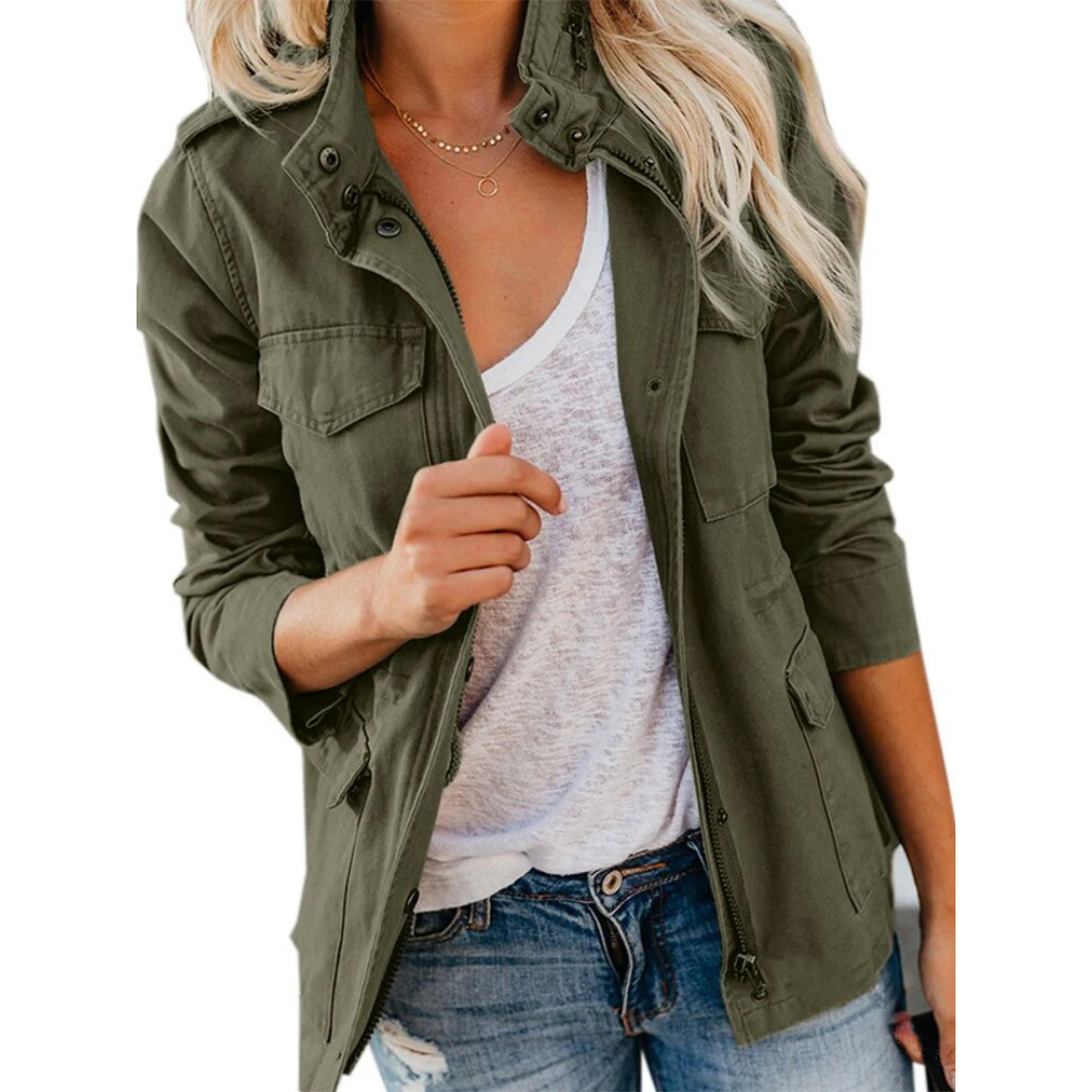 Elegante Damenjacke mit Reißverschluss – Modernes Design für jeden Anlass 0