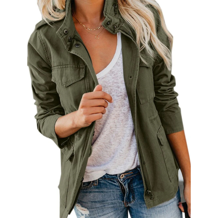 Elegante Damenjacke mit Reißverschluss – Modernes Design für jeden Anlass 0