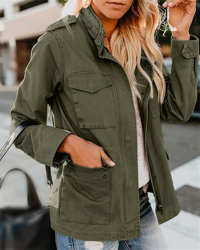Elegante Damenjacke mit Reißverschluss – Modernes Design für jeden Anlass 1