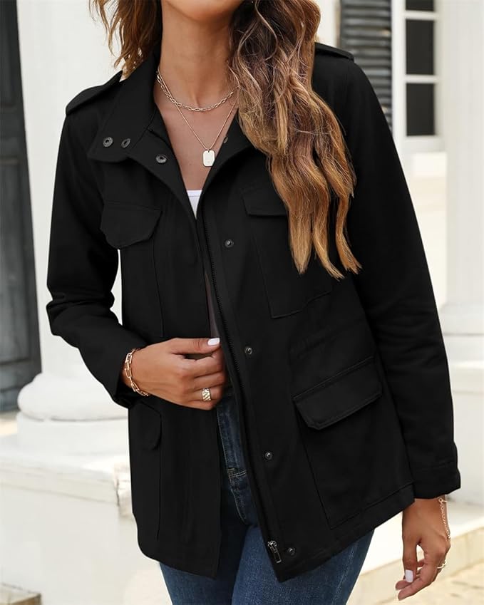 Elegante Damenjacke mit Reißverschluss – Modernes Design für jeden Anlass 2