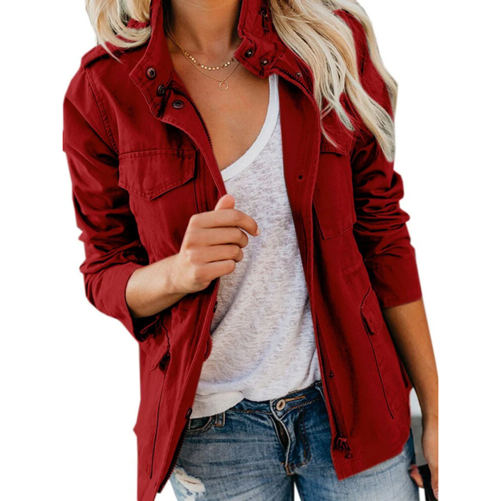 Elegante Damenjacke mit Reißverschluss – Modernes Design für jeden Anlass 4