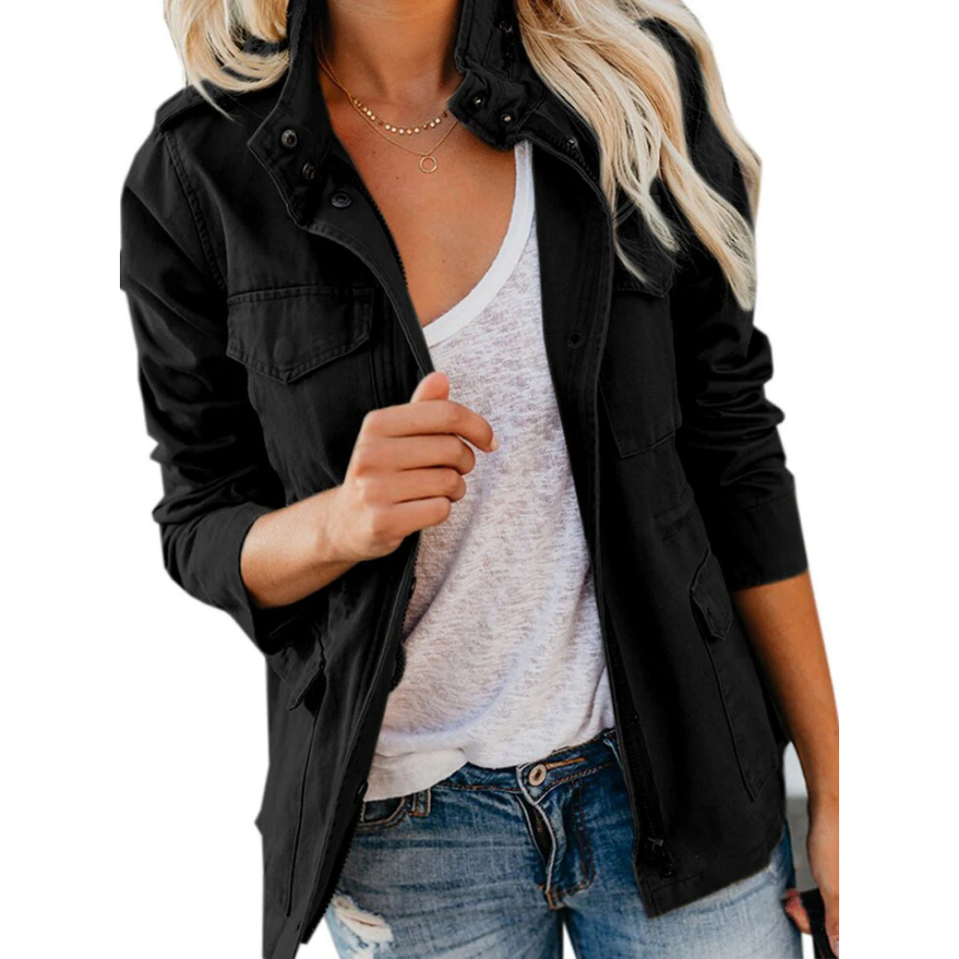 Elegante Damenjacke mit Reißverschluss – Modernes Design für jeden Anlass 6