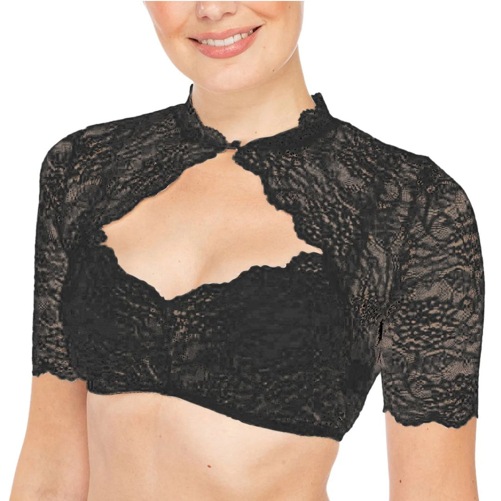 Elegante Dirndlbluse Katherina – Plus Size Bluse mit Spitze und Sexy Ausschnitt für Oktoberfest 1