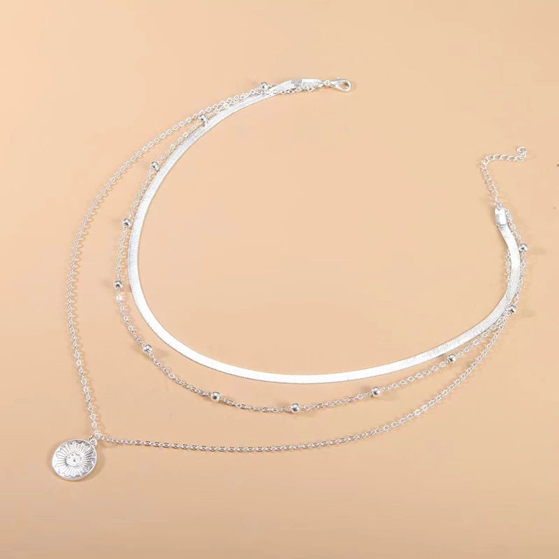 Elegante Dreifach-Halskette Damen aus 925er Silber – Vielseitiges Schmuckstück für jeden Anlass 2