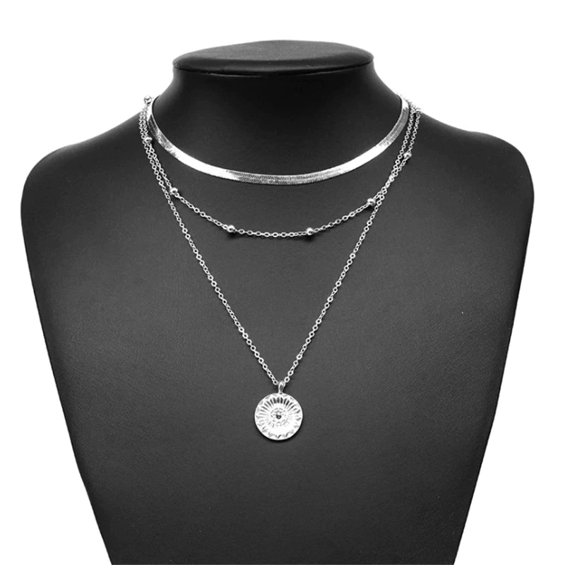 Elegante Dreifach-Halskette Damen aus 925er Silber – Vielseitiges Schmuckstück für jeden Anlass 3