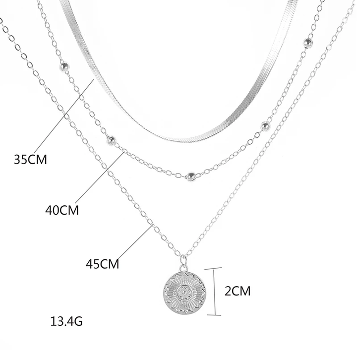 Elegante Dreifach-Halskette Damen aus 925er Silber – Vielseitiges Schmuckstück für jeden Anlass 5