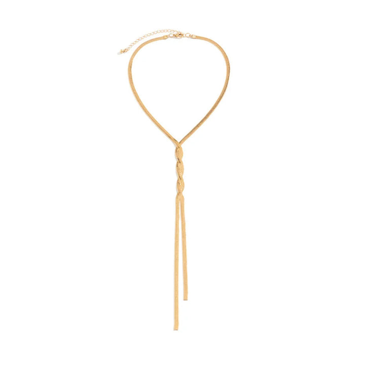 Elegante Halskette Damen – Verstellbare Schlangenkette aus Metall für Stilbewusste 5