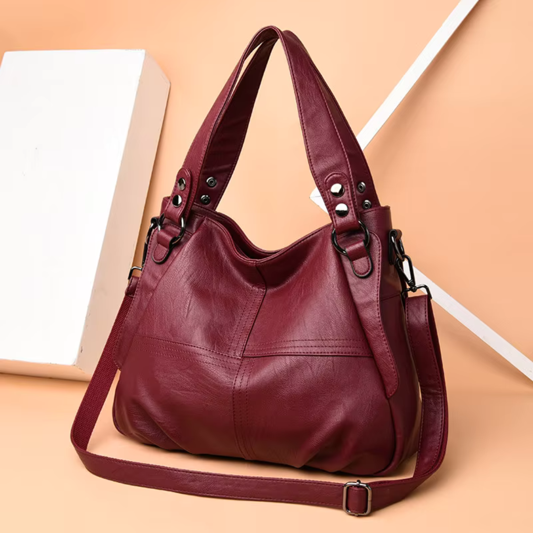 Elegante Handtasche Damen aus Hochwertigem Leder – Stilvolles Design mit Verstellbarem Schulterriemen 0