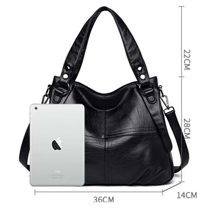 Elegante Handtasche Damen aus Hochwertigem Leder – Stilvolles Design mit Verstellbarem Schulterriemen 5