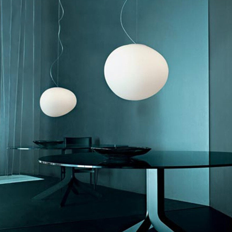 Elegante Hängelampe im Kiesel-Design für Esszimmer und Küchen – Moderne Pendelleuchte aus hochwertigem Material 0