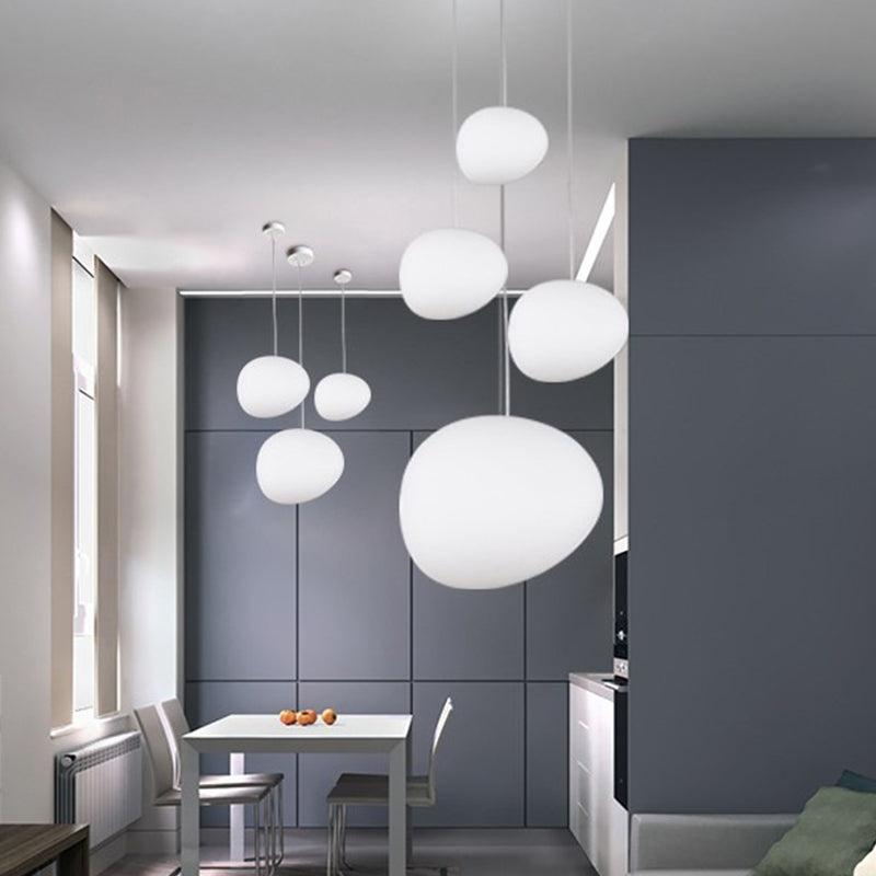 Elegante Hängelampe im Kiesel-Design für Esszimmer und Küchen – Moderne Pendelleuchte aus hochwertigem Material 1