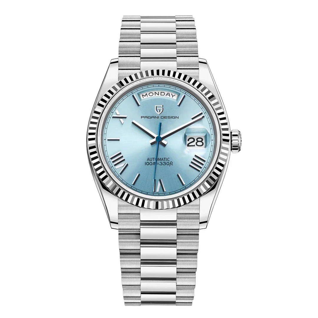 Elegante Herrenarmbanduhr Automatik – Edelstahl, Kalenderfunktion, Leuchtzeiger 1
