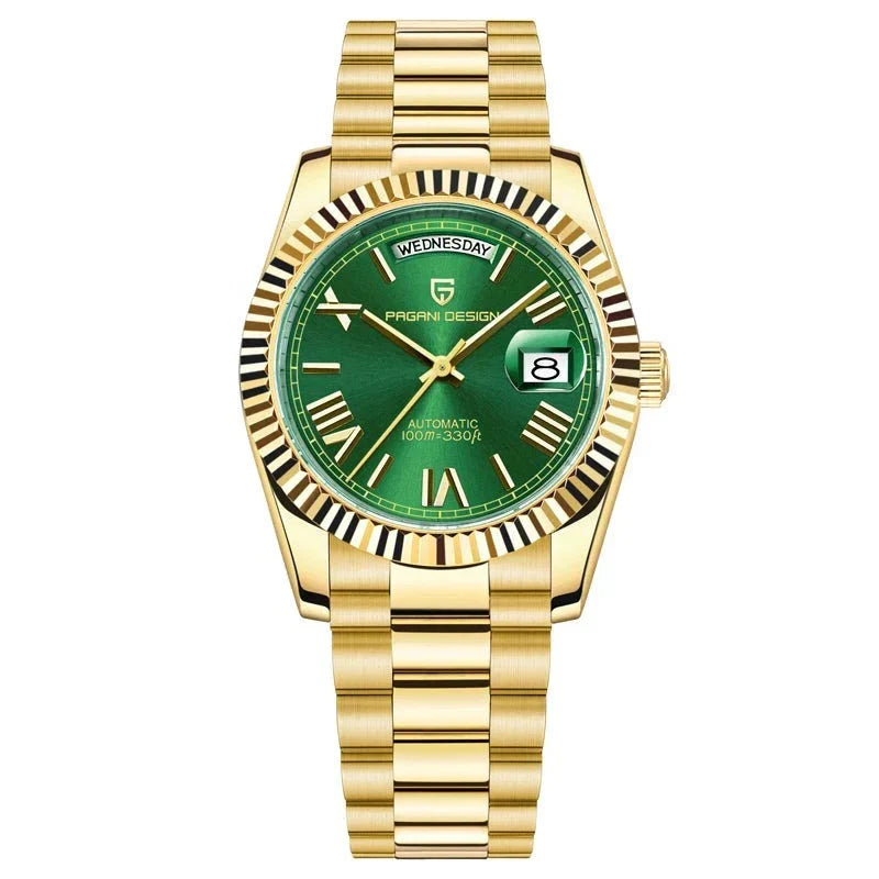 Elegante Herrenarmbanduhr Automatik – Edelstahl, Kalenderfunktion, Leuchtzeiger 7