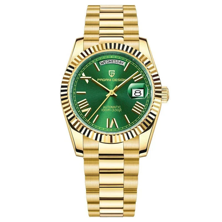 Elegante Herrenarmbanduhr Automatik – Edelstahl, Kalenderfunktion, Leuchtzeiger 7
