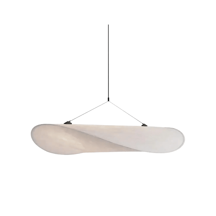 Elegante Japandi Hanglampe aus Seide und Metall – Dimmbar mit LED-Technologie 0
