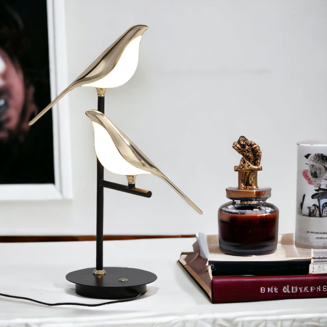 Elegante LED Tischlampe im Vogel-Design – Energiesparende Tischleuchte für Wohnzimmer und Schlafzimmer 7