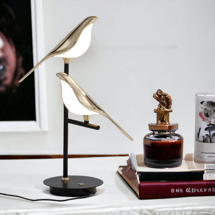 Elegante LED Tischlampe im Vogel-Design – Energiesparende Tischleuchte für Wohnzimmer und Schlafzimmer 7