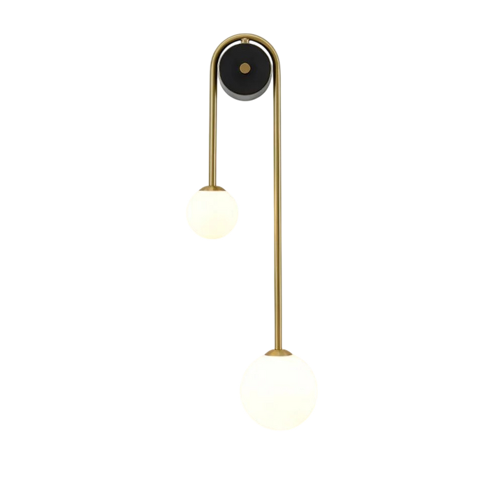 Elegante LED Wandleuchte Innen aus Messing und Glas – Stilvolle Bogenform für Wohnzimmer und Flure 7