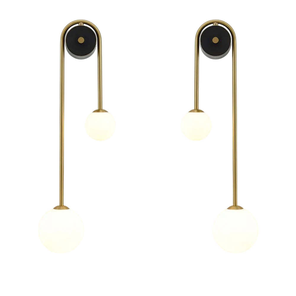 Elegante LED Wandleuchte Innen aus Messing und Glas – Stilvolle Bogenform für Wohnzimmer und Flure 8