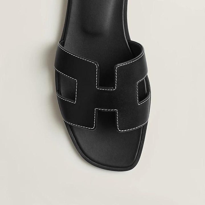 Elegante Lederflachsandalen Mit Verstellbarem Riemen & Ergonomischer Sohle 6