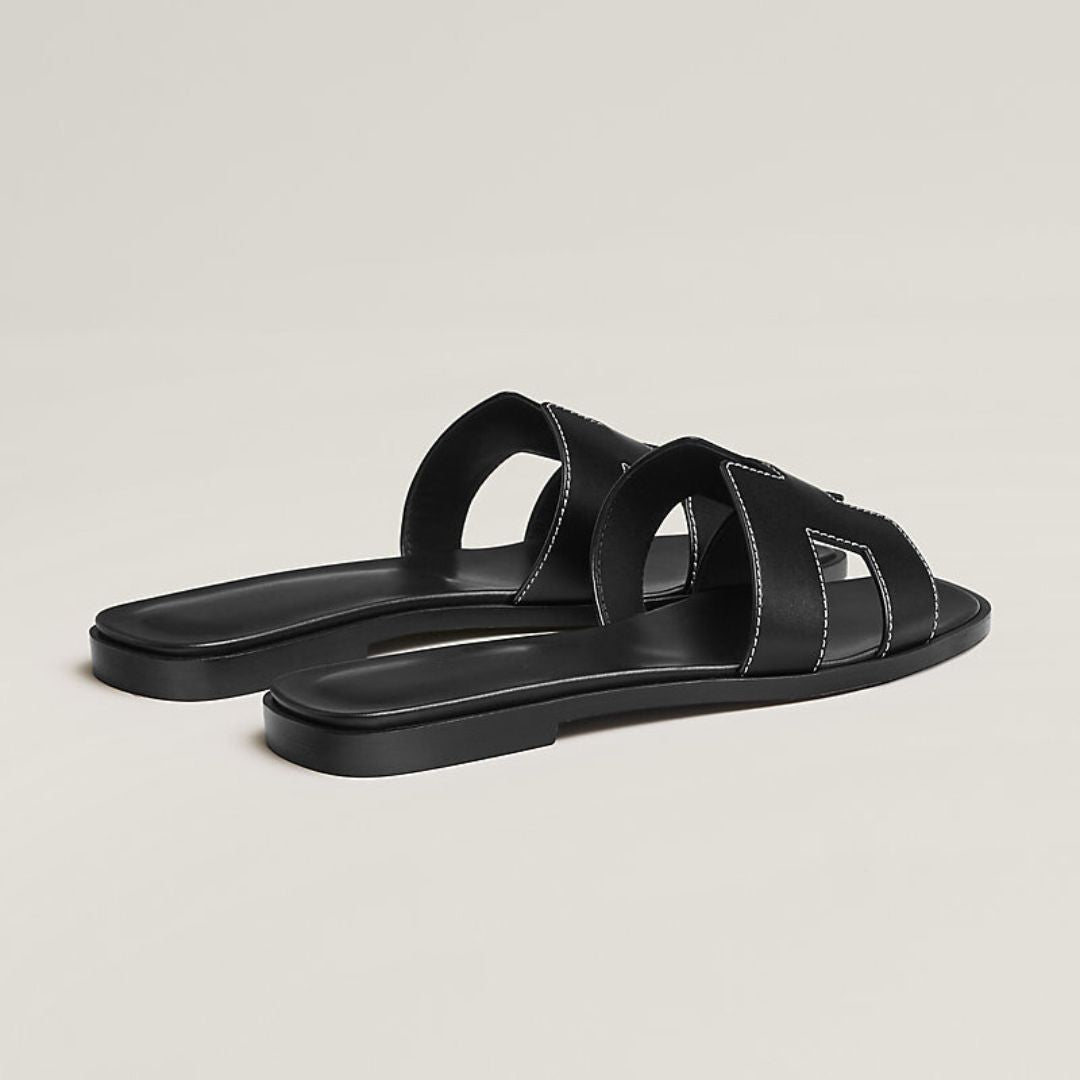 Elegante Lederflachsandalen Mit Verstellbarem Riemen & Ergonomischer Sohle 7