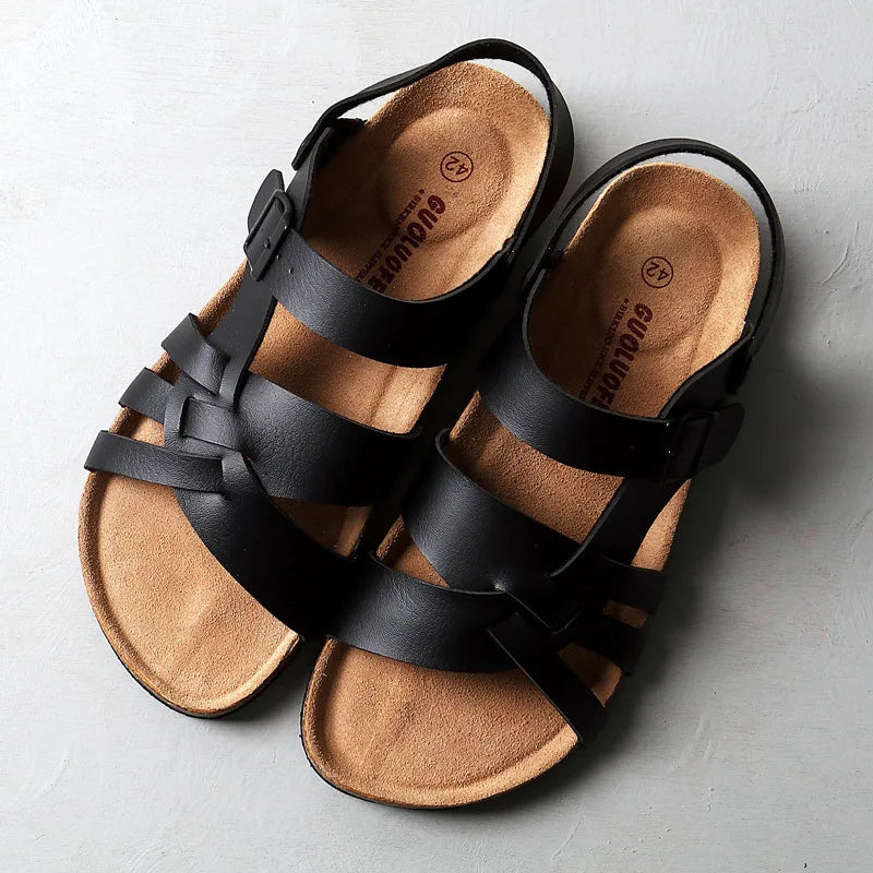 Elegante Orthopädische Sandalen Damen aus Leder – Komfortable Sommerschuhe für den Alltag 0