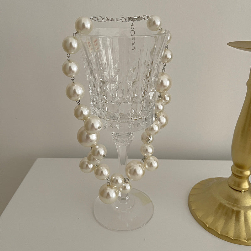 Elegante Perlenkette Damen – Hochwertige Resin-Kette mit Runde Perlen für Zeitlose Schönheit 4