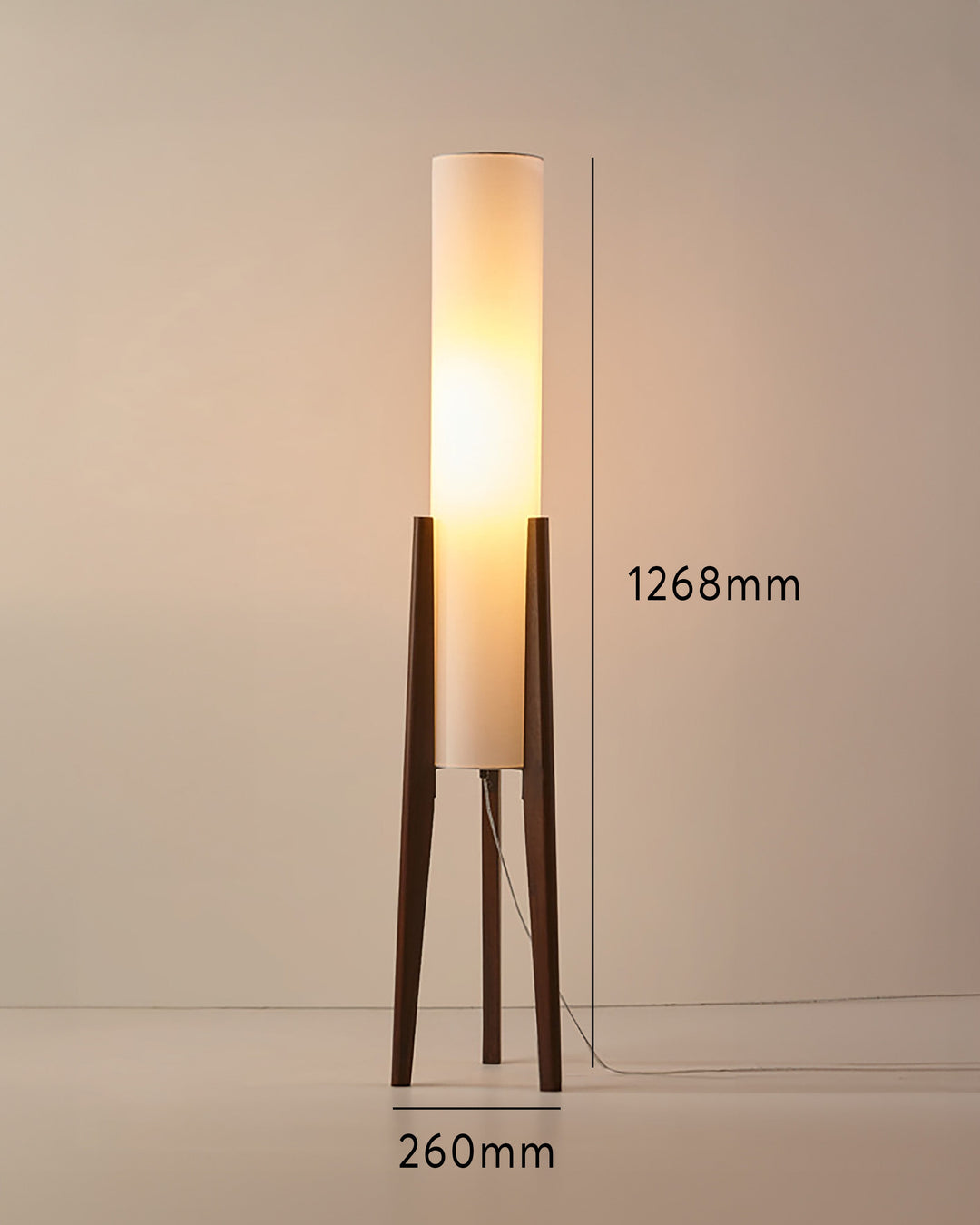 Elegante Stehlampe aus Walnussholz für Wohnzimmer – Umweltfreundliche Stehleuchte mit Stil und natürlichem Design 6