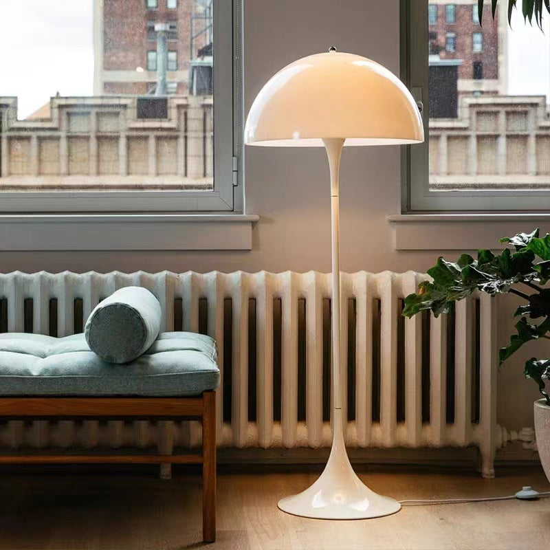 Elegante Stehlampe im Pilzdesign aus Holz – Scandinavian Stehleuchte für Wohnzimmer mit sanfter Beleuchtung, 150 cm hoch 2