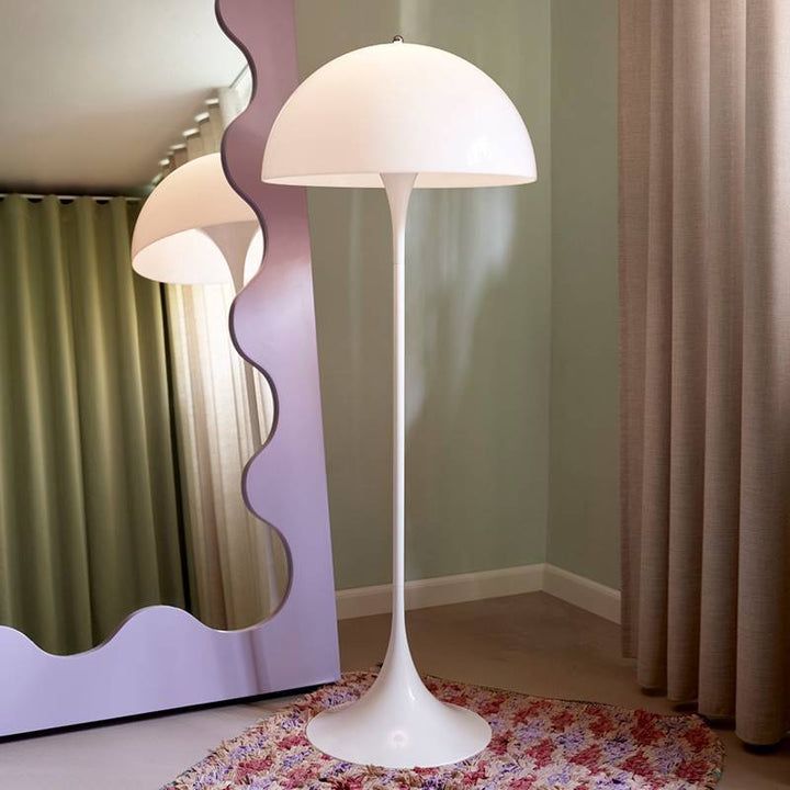 Elegante Stehlampe im Pilzdesign aus Holz – Scandinavian Stehleuchte für Wohnzimmer mit sanfter Beleuchtung, 150 cm hoch 4