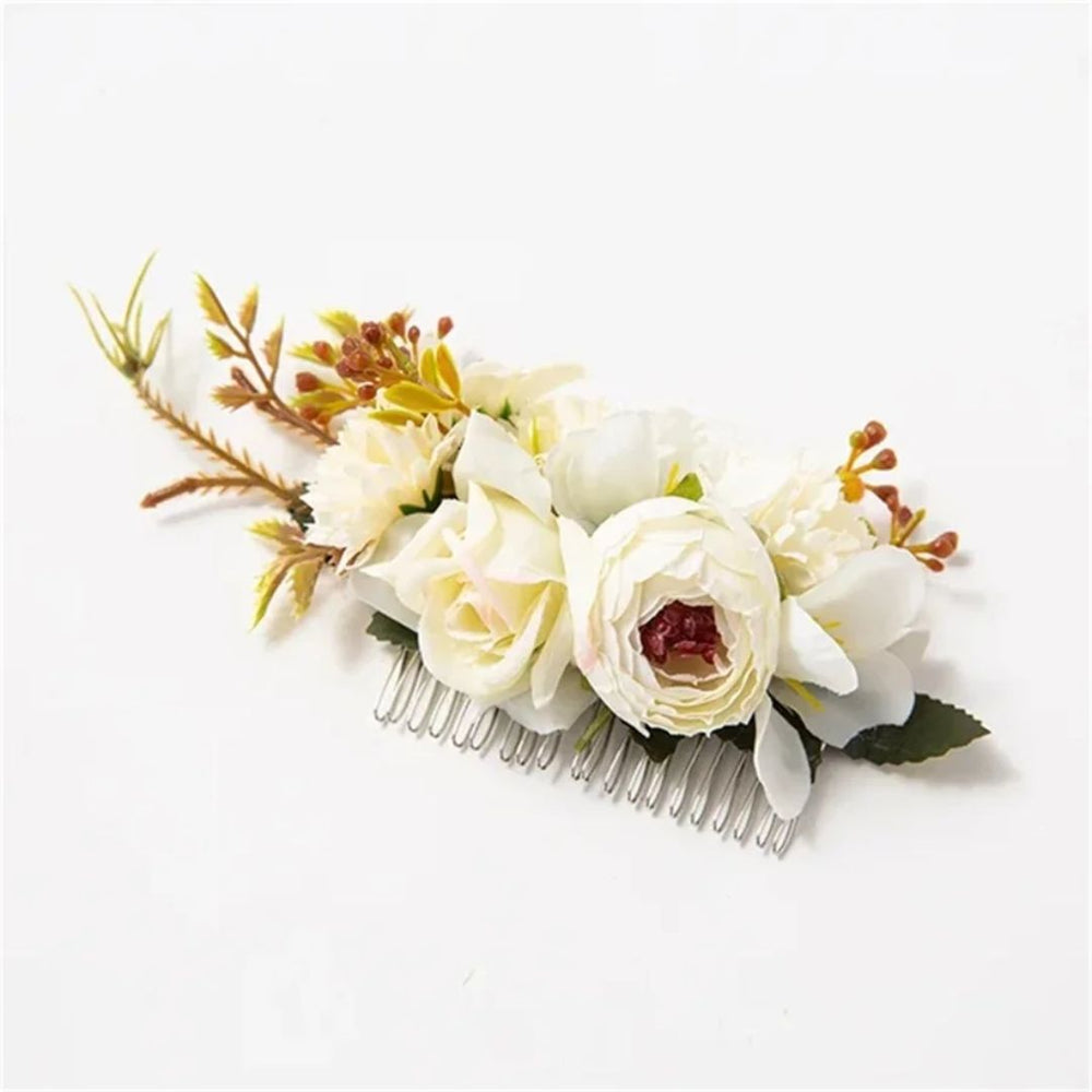 Eleganter Haarschmuck Blumenkranz für Hochzeit und Trachten – Anita 1